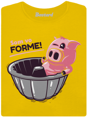 Vo forme dámske tričko Yellow