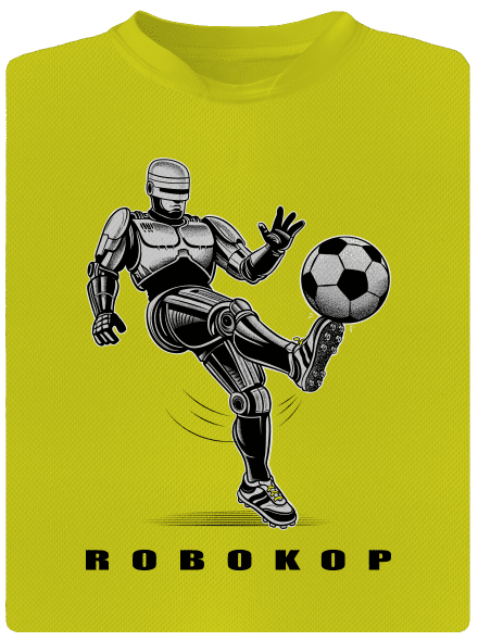 Robokop detské športové tričko Neon Yellow