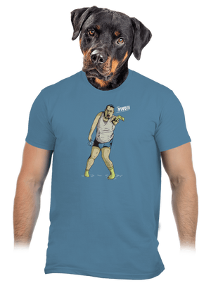 Beer zombie pánske tričko Stone Blue