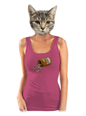 Music Pills dámske tielko klasické Magenta