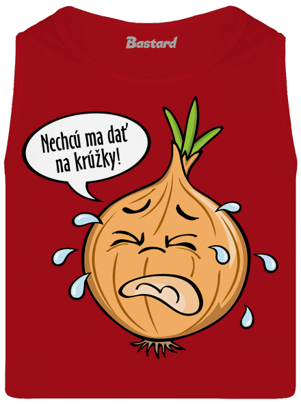 Cibuľa na krúžky pánske tielko Red