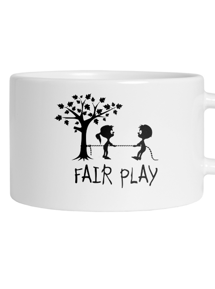 Fair play hrnček makronka White