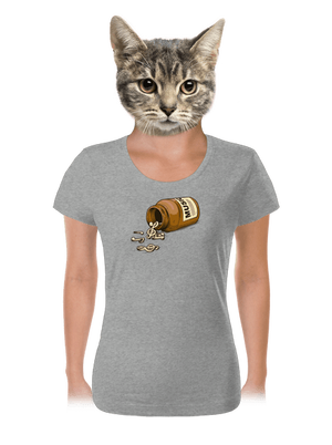 Music Pills dámske tričko Dark Gray Melange