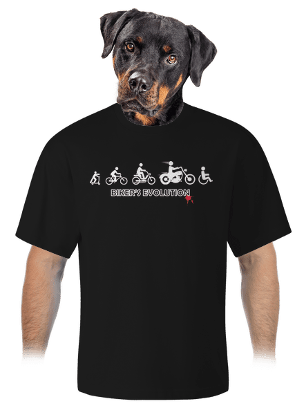 Biker’s Evolution unisex tričko oversized Black