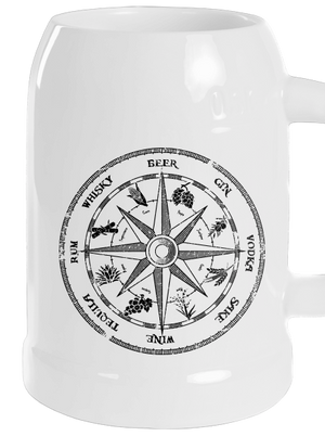 Alkoholický kompas polliter White