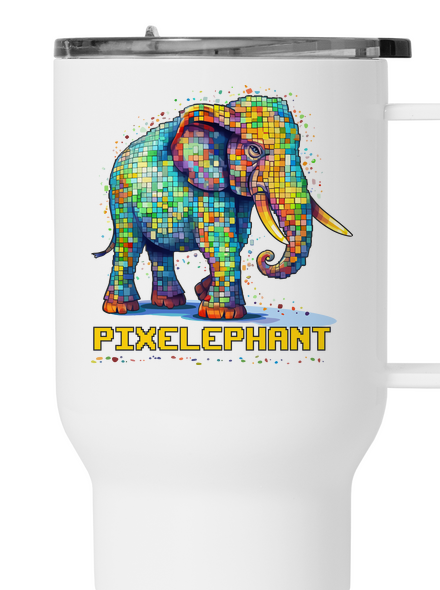 Pixelephant termohrnček White