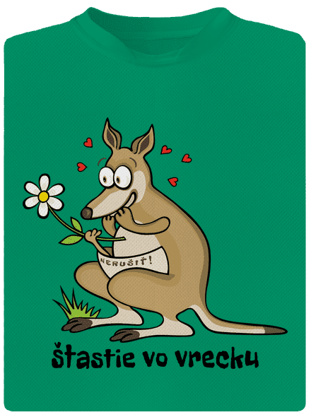 Šťastie vo vrecku detské športové tričko Kelly Green Mal