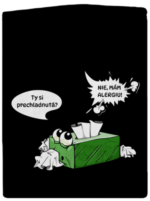 Mám alergiu dámska mikina na zips Black