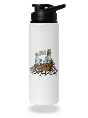 Na suchu flaša na vodu White