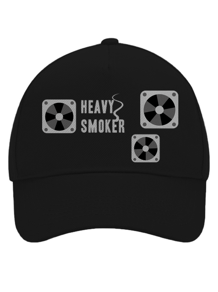 Heavy smoker šiltovka baseballka Black