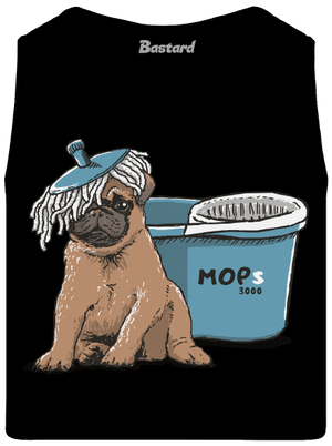Mops pánske tielko Black
