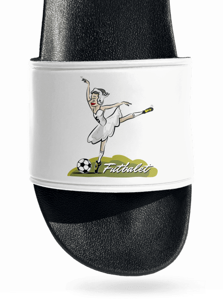 Futbalet šľapky White