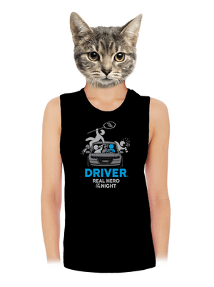 Driver dámske tielko voľné Black