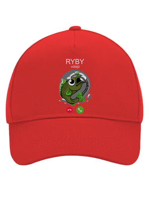 Ryby volají šiltovka baseballka Classic Red