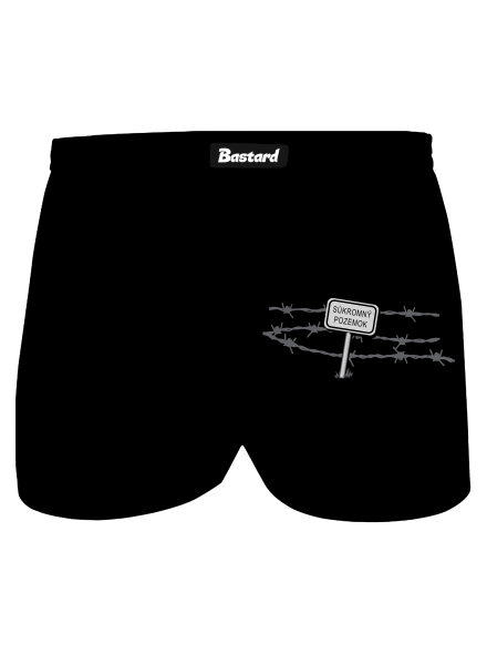 Súkromný pozemok pánske trenky Black