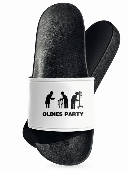 Oldies party šľapky White