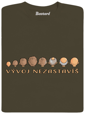 Vývoj nezastavíš pánske dlhý rukáv Urban Khaki