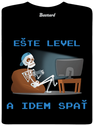 Ešte level pánske dlhý rukáv Black