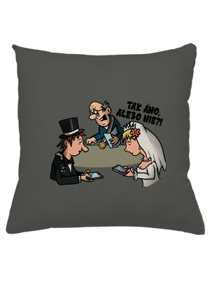 Svadobný obrad vankúš Gray Pol