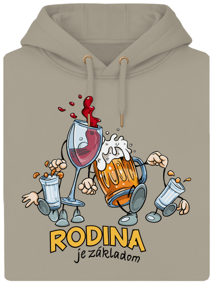 Rodina je základom unisex mikina premium Pastel Macchiato