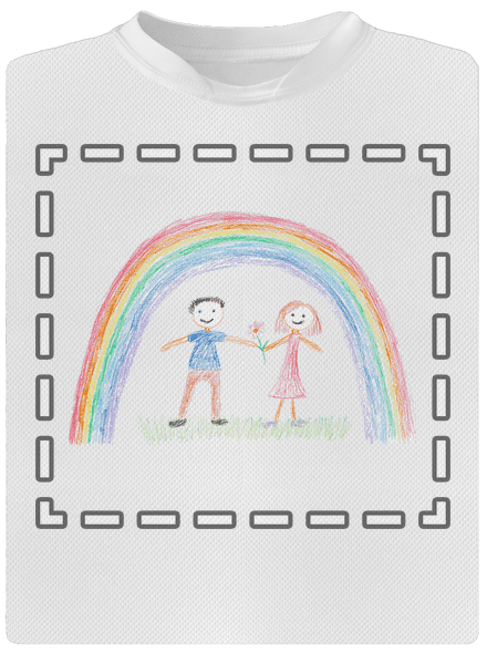 Detské kresby - Nahraj vlastnú detské športové tričko White