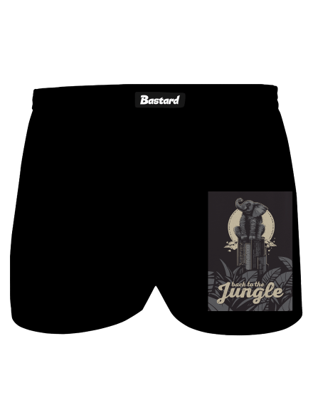 Back to the jungle pánske trenky Black