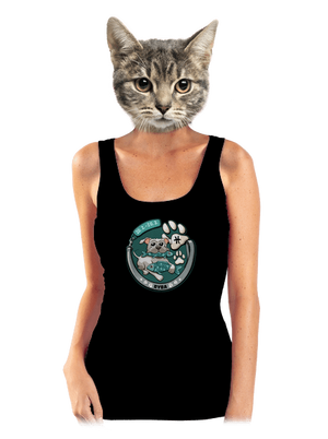 Psí horoskop: Ryba dámske tielko klasické Black