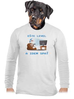 Ešte level pánske dlhý rukáv White