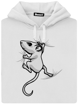 Myšiak dámska mikina klokanka White