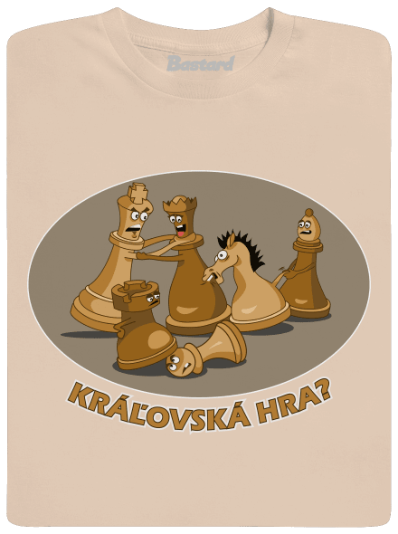 Kráľovská hra pánske tričko Sand
