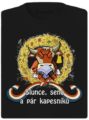 Slunce, seno a pár kapesníků dámske športové tričko Black