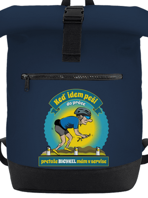 Závislosť na bicykli batoh French Navy