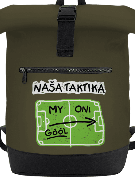 Naša futbalová taktika batoh Military Green