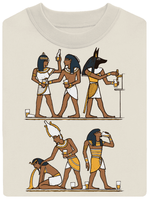 Egyptská párty unisex mikina bez kapucne Off White