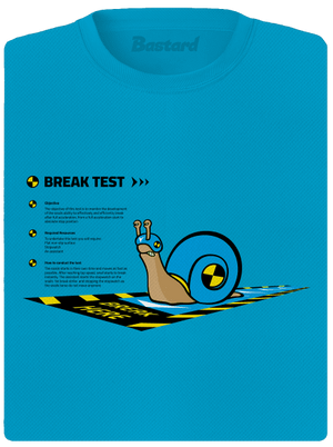 Snail test dámske športové tričko Blue Atol