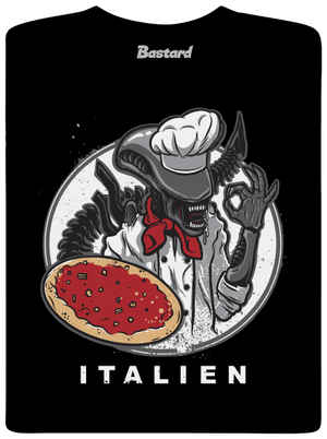 Italien pánske tričko Black