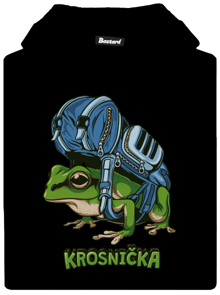 Krosnička detská mikina klokanka Black