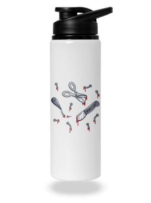 Halloween náradie flaša na vodu White