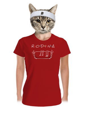 Rodina dámske športové tričko Red Mal