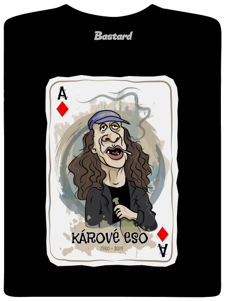 Kárové eso pánske dlhý rukáv Black