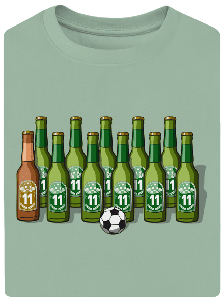 Futbalová jedenástka unisex tričko oversized Sage