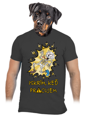 Iskrím pánske tričko Dark Grey