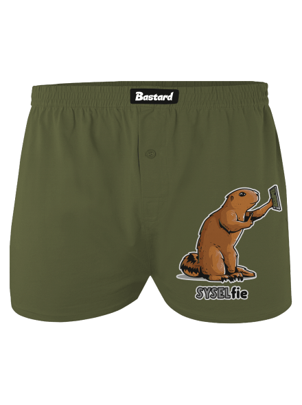 Syselfie pánske trenky Khaki