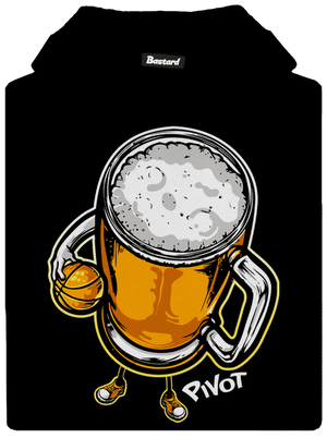 Pivot detská mikina klokanka Black