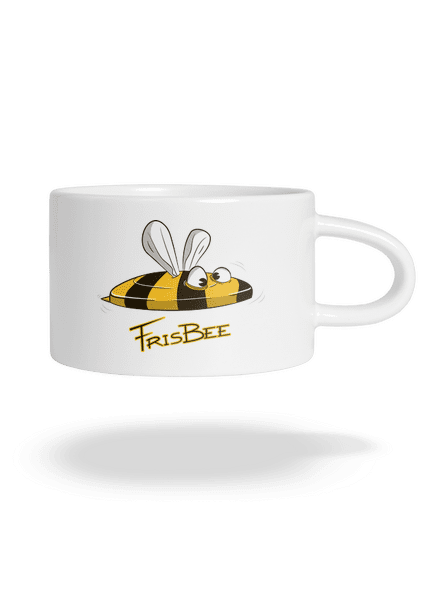 Frisbee hrnček makronka White