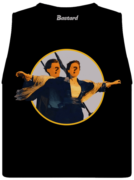 Titanic dámske tielko voľné Black