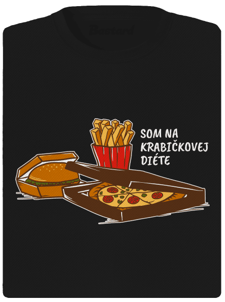 Krabičková diéta dámske športové tričko Black
