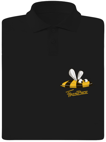 Frisbee pánska polokošeľa Black