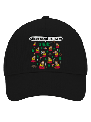 Všade samá babka šiltovka baseballka Black