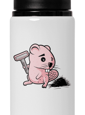 Bobrík odvahy flaša na vodu White